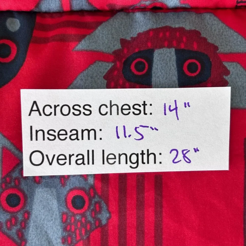 Columbia Baby 12-18M Snuggly Bunny Down Bunting Red Animal Print Snowsuit Suit
